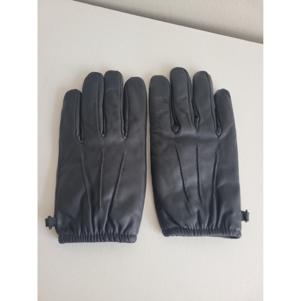 Women's Black Leather Gloves Sz L-XL